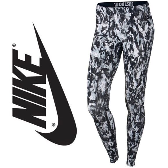 Nike, Leg-A-See Mishmash Leggings “Just Do It” Waist Cotton Blend Women’s Small - Picture 16 of 16